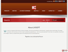 Tablet Screenshot of lxisoft.com